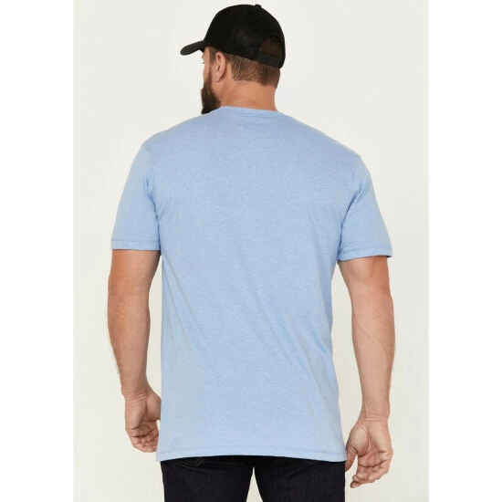 Discount π₯° Moonshine Spirit Men's Soaring Eagle Short Sleeve Graphic T-Shirt Light Blue π₯° - Image 4