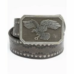 Best reviews of 🎉 Moonshine Spirit Men's Studded Eagle Belt Black ✔️