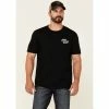 Flash Sale 💯 Moonshine Spirit Men's Whiskey And Leave Graphic Short Sleeve T-Shirt Black 🤩