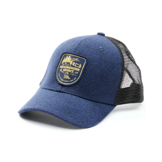 Outlet βοΈ Moonshine Spirit Men's Navy Outdoor Jar Logo Patch Mesh Back Ball Cap π