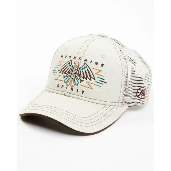 Wholesale ❤️ Moonshine Spirit Men's Beige Embroidered Eagle Mesh-Back Ball Cap Beige/khaki ⭐