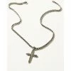 Coupon 🧨 Moonshine Spirit 👩 Women's Scrolling Cross Necklace Silver 😉