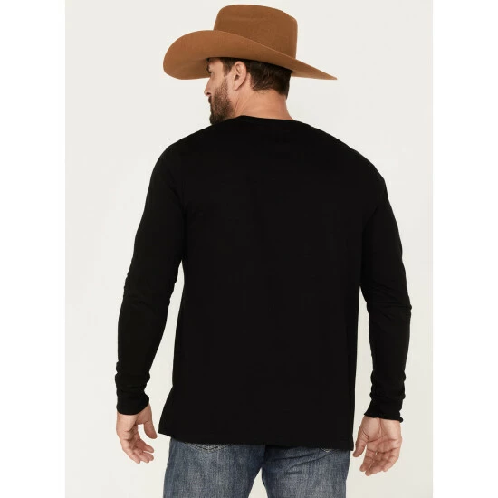 Best Pirce β€οΈ Moonshine Spirit Men's Mas Tequila Skeleton Graphic Long Sleeve T-Shirt Black π - Image 4