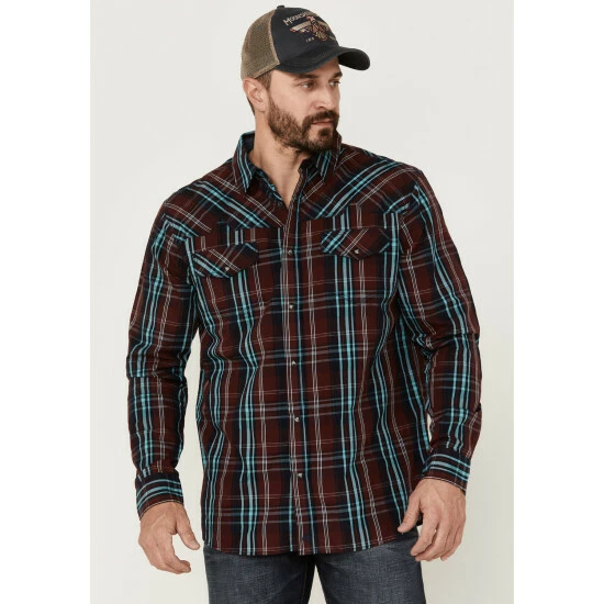 Best reviews of β Moonshine Spirit Men's Fire Starter Large Plaid Long Sleeve Snap Western π Shirt Red π₯