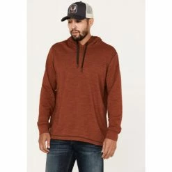 Cheapest 🎁 Moonshine Spirit Men's Space Dye Hooded Sweatshirt Rust Copper 🔔