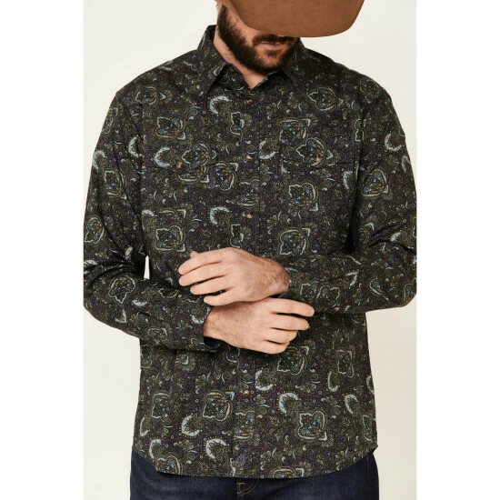 Cheapest β€οΈ Moonshine Spirit Men's Legacy Large Paisley Print Long Sleeve Western π Shirt Multi β - Image 3