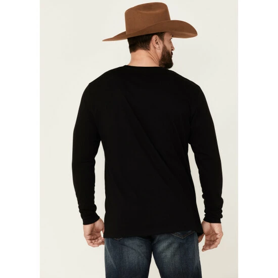 Wholesale ๐งจ Moonshine Spirit Men's ๐ฆฎ Dog Bones Graphic Long Sleeve T-Shirt - Black ๐ - Image 4