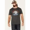 Cheapest ✔️ Moonshine Spirit Men's Eagle Brave Graphic Short Sleeve T-Shirt Charcoal ⭐