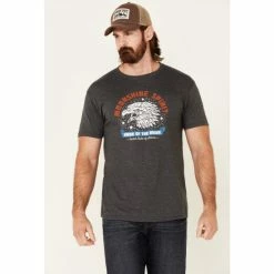 Cheapest ✔️ Moonshine Spirit Men's Eagle Brave Graphic Short Sleeve T-Shirt Charcoal ⭐