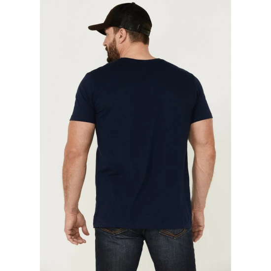 Brand new π₯ Moonshine Spirit Men's Mas Cerveza Graphic Short Sleeve T-Shirt Steel Blue βοΈ - Image 4