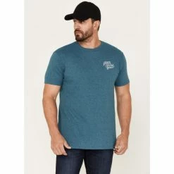 Brand new 👍 Moonshine Spirit Men's Freedom Proof Short Sleeve Graphic T-Shirt Royal Blue 🎁