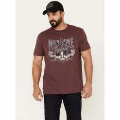 Buy 👍 Moonshine Spirit Men's World Tour Short Sleeve Graphic T-Shirt Purple 🧨