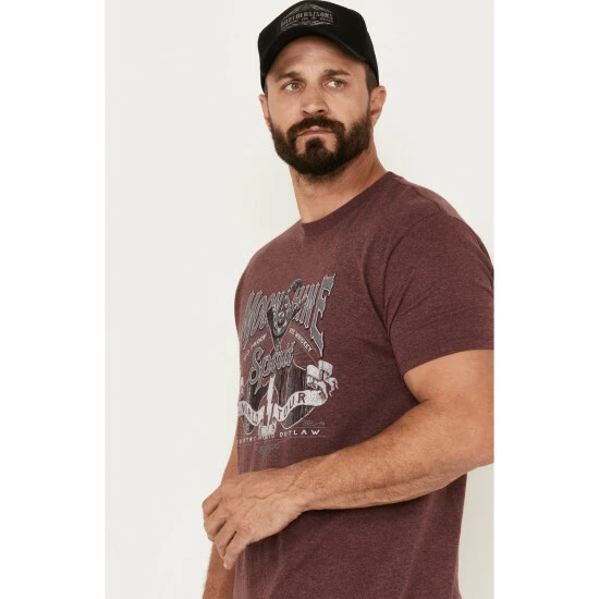 Buy π Moonshine Spirit Men's World Tour Short Sleeve Graphic T-Shirt Purple 𧨠- Image 2