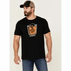 Outlet ❤️ Moonshine Spirit Men's Hungover Again Graphic T-Shirt Black 🎉