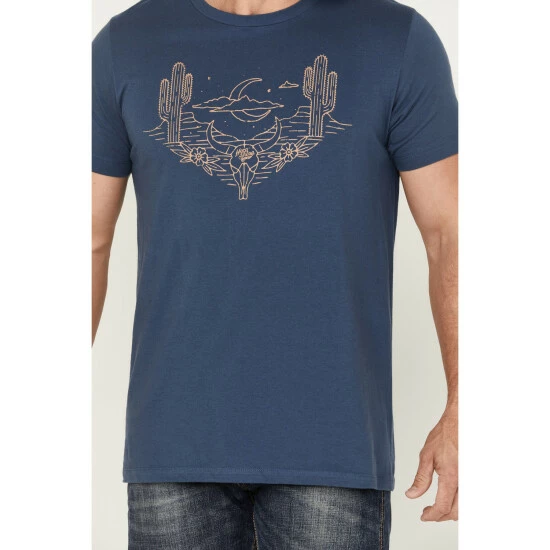 Cheap π Moonshine Spirit Men's Peyote Short Sleeve Graphic T-Shirt Navy π€© - Image 3