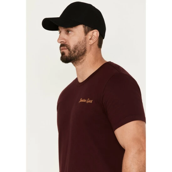 Best Sale π― Moonshine Spirit Men's Oak Barrel Graphic Short Sleeve T-Shirt Rust Copper π₯ - Image 2