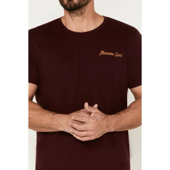 Best Sale π― Moonshine Spirit Men's Oak Barrel Graphic Short Sleeve T-Shirt Rust Copper π₯ - Image 3