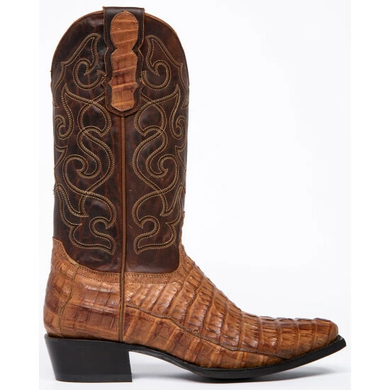 Promo β Moonshine Spirit Men's Rock City Fuscus Caiman Western π₯Ύ Boots - Snip Toe Tan π - Image 2