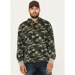 Discount π Moonshine Spirit Men's Now You See Me Burnout Camo Hooded Sweatshirt Olive β¨