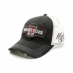 Best Pirce 😀 Moonshine Spirit Men's Whiskey Please Patch Mesh-Back Ball Cap Black 😀