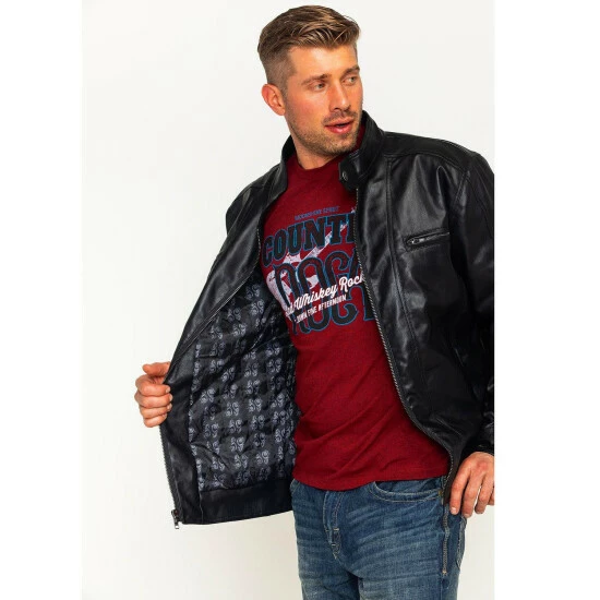 Discount π Moonshine Spirit Men's Roadster Jacket Black π₯ - Image 4