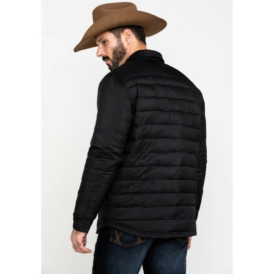 Outlet π Moonshine Spirit Men's Diamond Quilted Lightweight Puffer Jacket Black π - Image 2