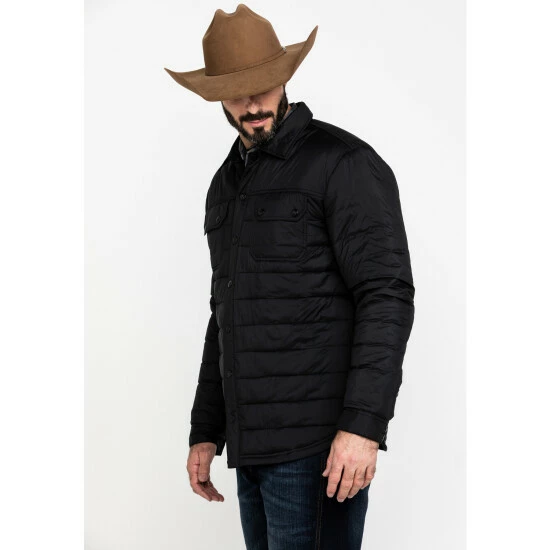 Outlet π Moonshine Spirit Men's Diamond Quilted Lightweight Puffer Jacket Black π - Image 3