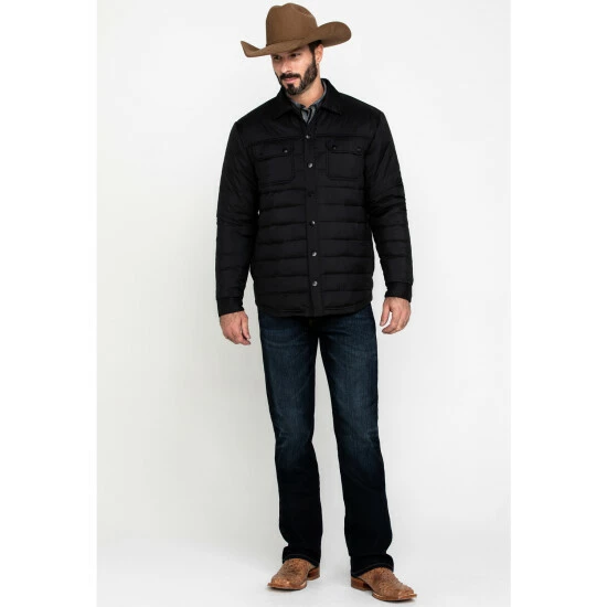 Outlet π Moonshine Spirit Men's Diamond Quilted Lightweight Puffer Jacket Black π - Image 6