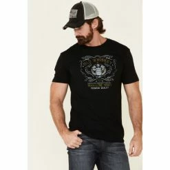 Coupon 😉 Moonshine Spirit Men's Black Old Whiskey Graphic T-Shirt ⌛