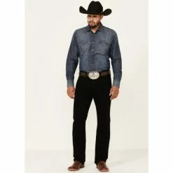 Best deal 🛒 Moonshine Spirit Men's Dark Knight Black Stretch Slim Straight 👖 Jeans ⭐