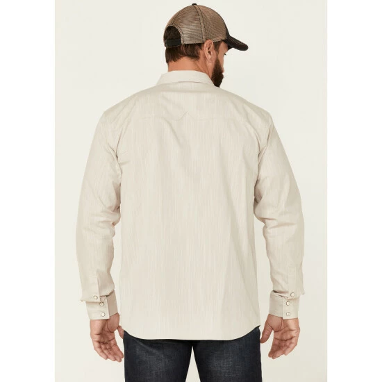 New π Moonshine Spirit Men's Solid Tan Ironwood Long Sleeve Snap Western π Shirt π - Image 4