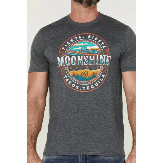 Budget β¨ Moonshine Spirit Men's Fiesta Siesta Graphic T-Shirt Dark Heather Grey π₯ - Image 3