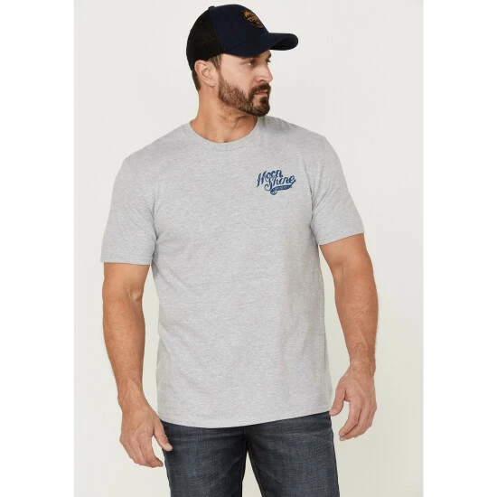 Brand new ⌛ Moonshine Spirit Men's Cream Trail Blazer Graphic T-Shirt White ⌛