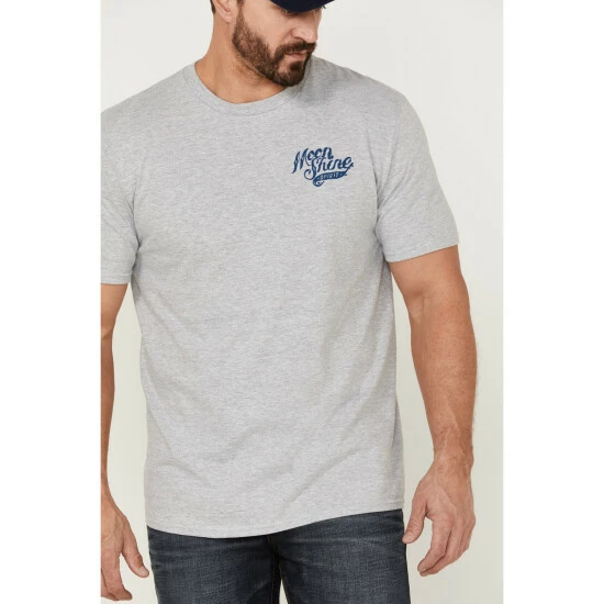 Brand new ⌛ Moonshine Spirit Men's Cream Trail Blazer Graphic T-Shirt White ⌛ - Image 3