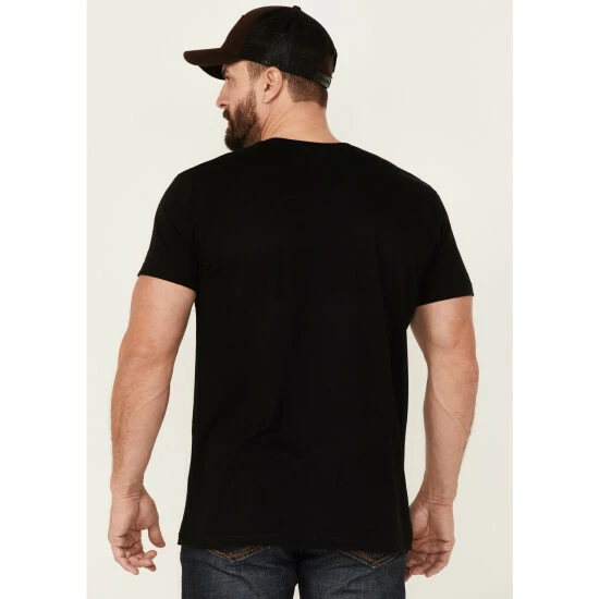 Discount π― Moonshine Spirit Men's Guitar Wings Graphic Short Sleeve T-Shirt Black π₯ - Image 4