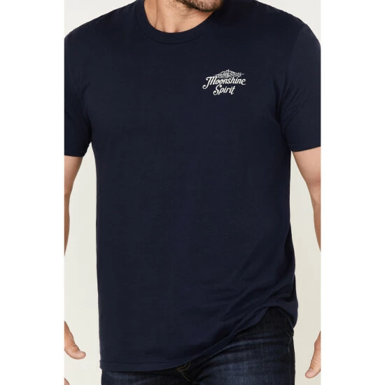 Cheap π Moonshine Spirit Men's Desert Bandana Graphic T-Shirt Navy 𧨠- Image 2