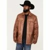 Promo 🧨 Moonshine Spirit Men's Garment Dye Moto Jacket Lt Brown 🤩