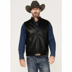 Budget 👍 Moonshine Spirit Men's Slaton Biker Vest Black 👏