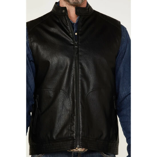 Budget π Moonshine Spirit Men's Slaton Biker Vest Black π - Image 3