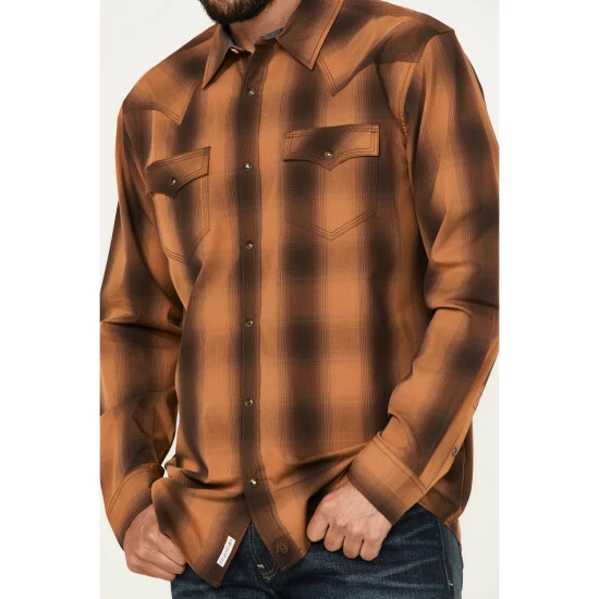 Best reviews of βοΈ Moonshine Spirit Men's Gold Nugget Large Plaid Snap Western π Shirt 𧨠- Image 3