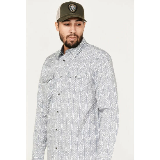 Flash Sale β Moonshine Spirit Men's Island Time Floral Stripe Snap Western π Shirt Cream π - Image 2