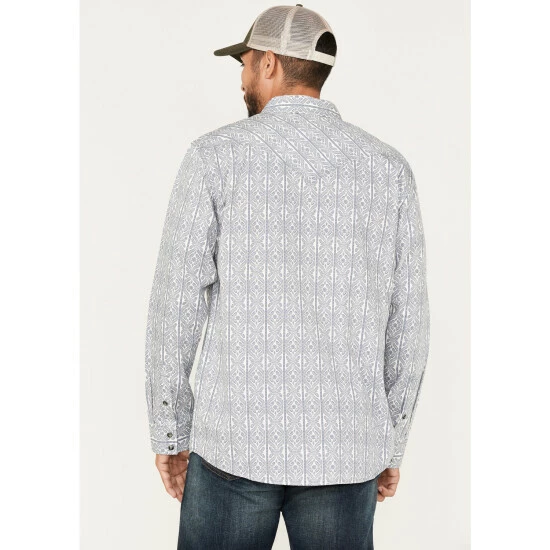 Flash Sale β Moonshine Spirit Men's Island Time Floral Stripe Snap Western π Shirt Cream π - Image 4