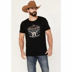Top 10 ⌛ Moonshine Spirit Men's Beads Western T-Shirt Black 👏